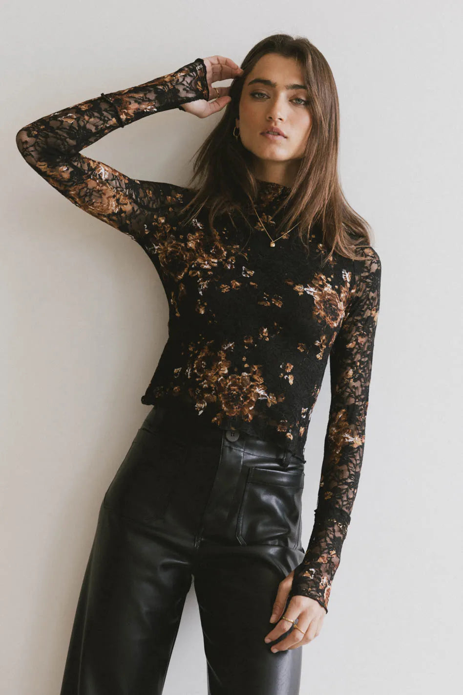 Davina Floral Lace Top - FINAL SALE