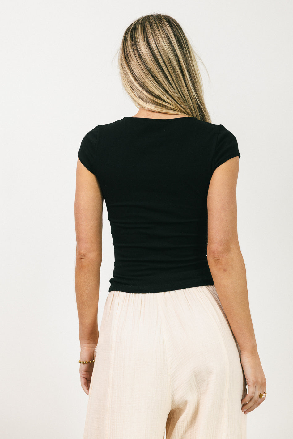 Betty Basic Knit Top in Black - FINAL SALE