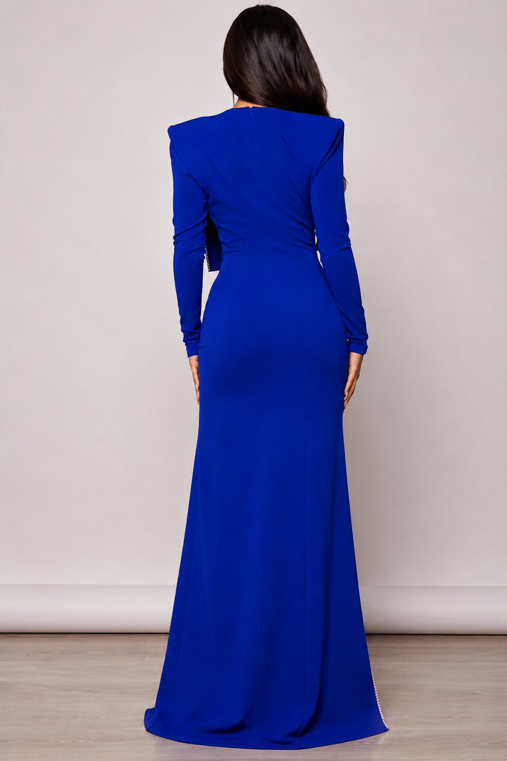 My Own Style of Loving Maxi Dress (With White Bodysuit (Royal Blue)