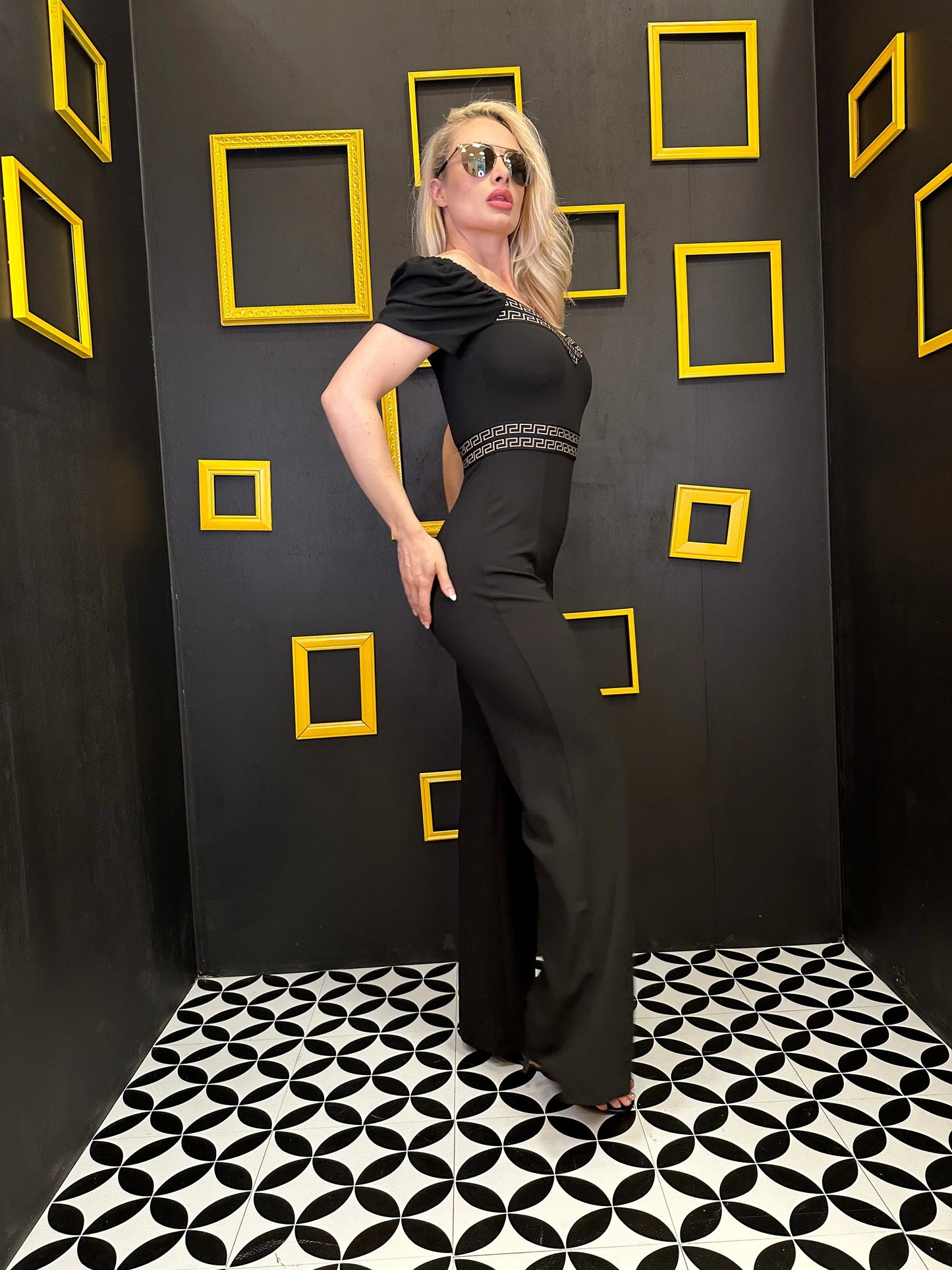All Exclusive Black Jumpsuit – Elegant Stretch One-Piece