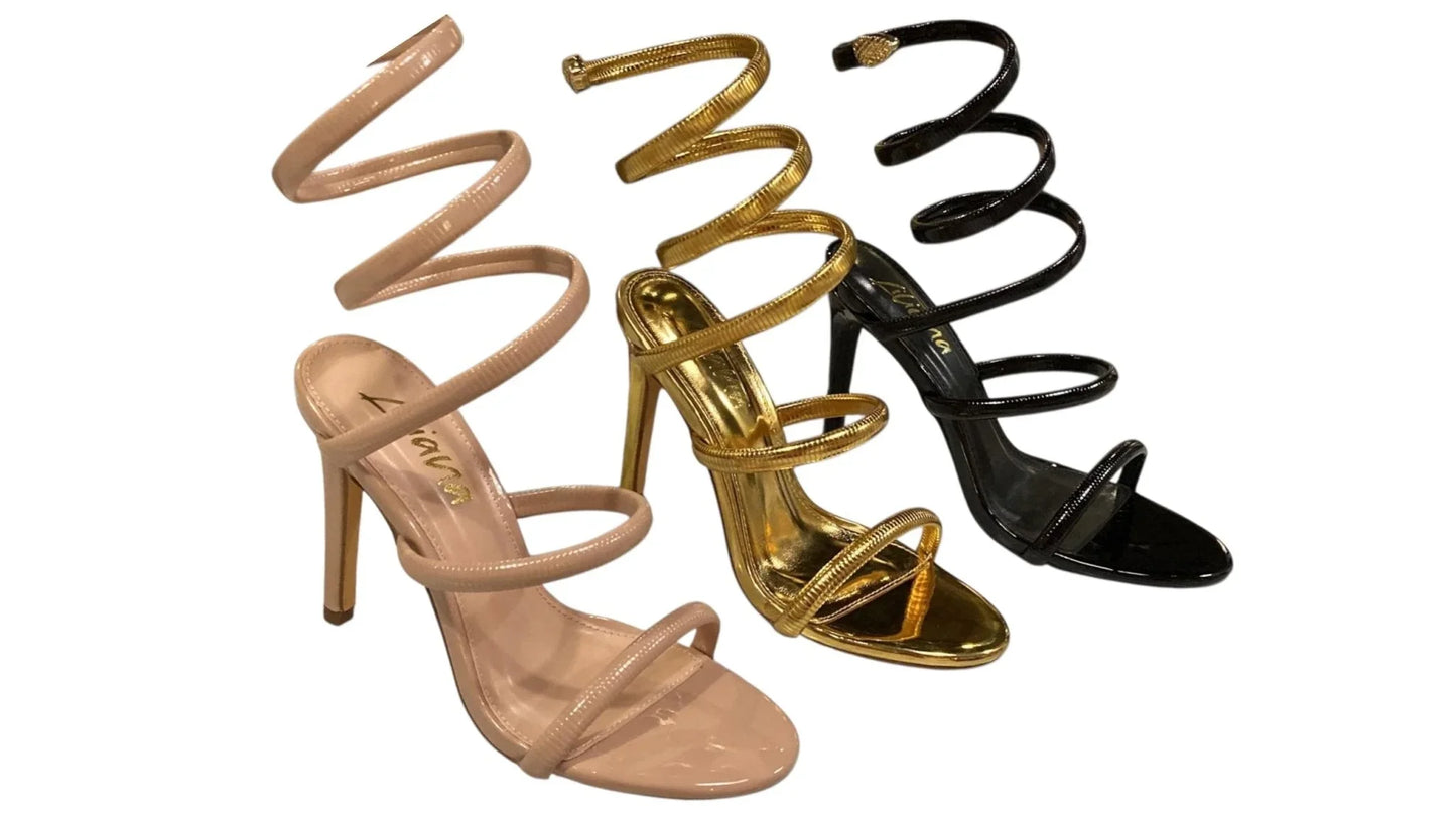 Helix Nikia Harmony Heels Gold