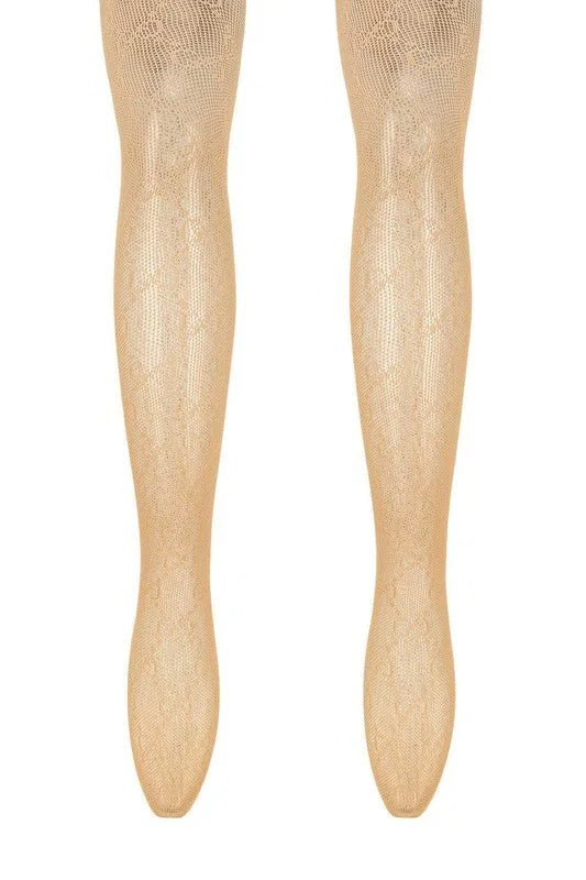 The Little Details Fishnet Tights (Nude)