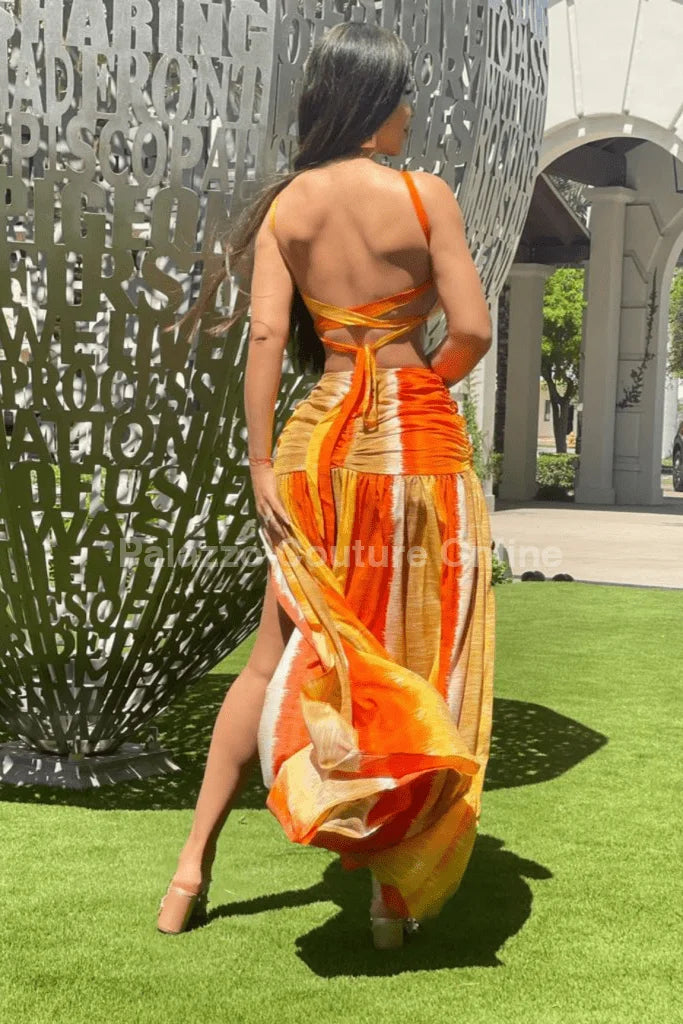 Looking Amazing Maxi Dress (Orange)