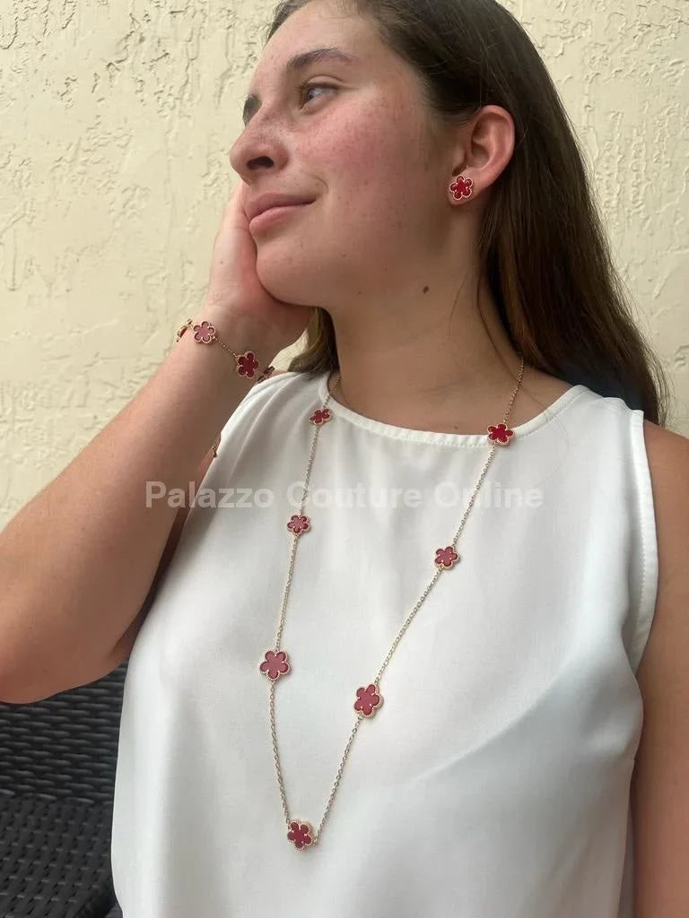 Be Loyal Long Necklace 36” (Red)