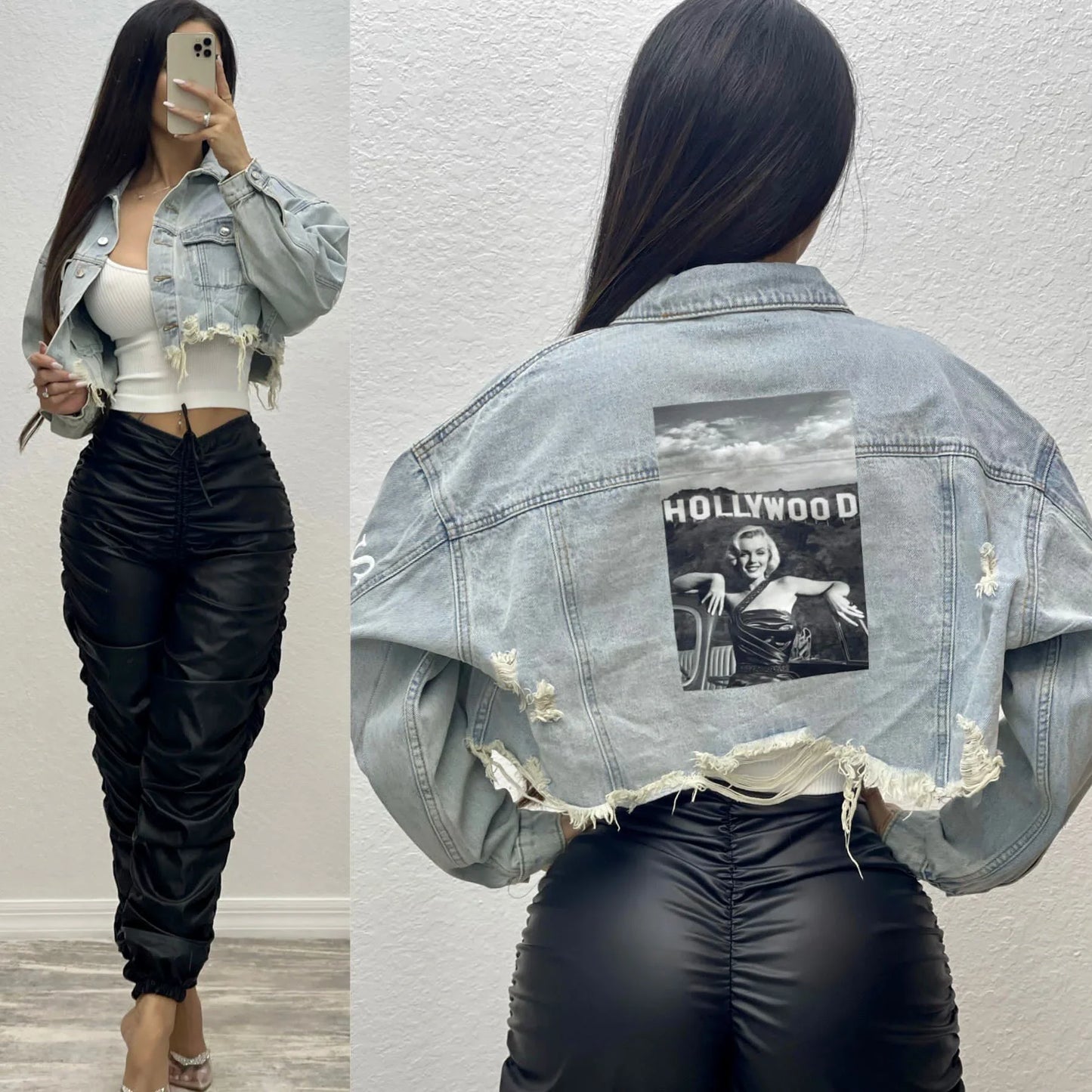 Marylin Monroe Graphic Denim Jacket