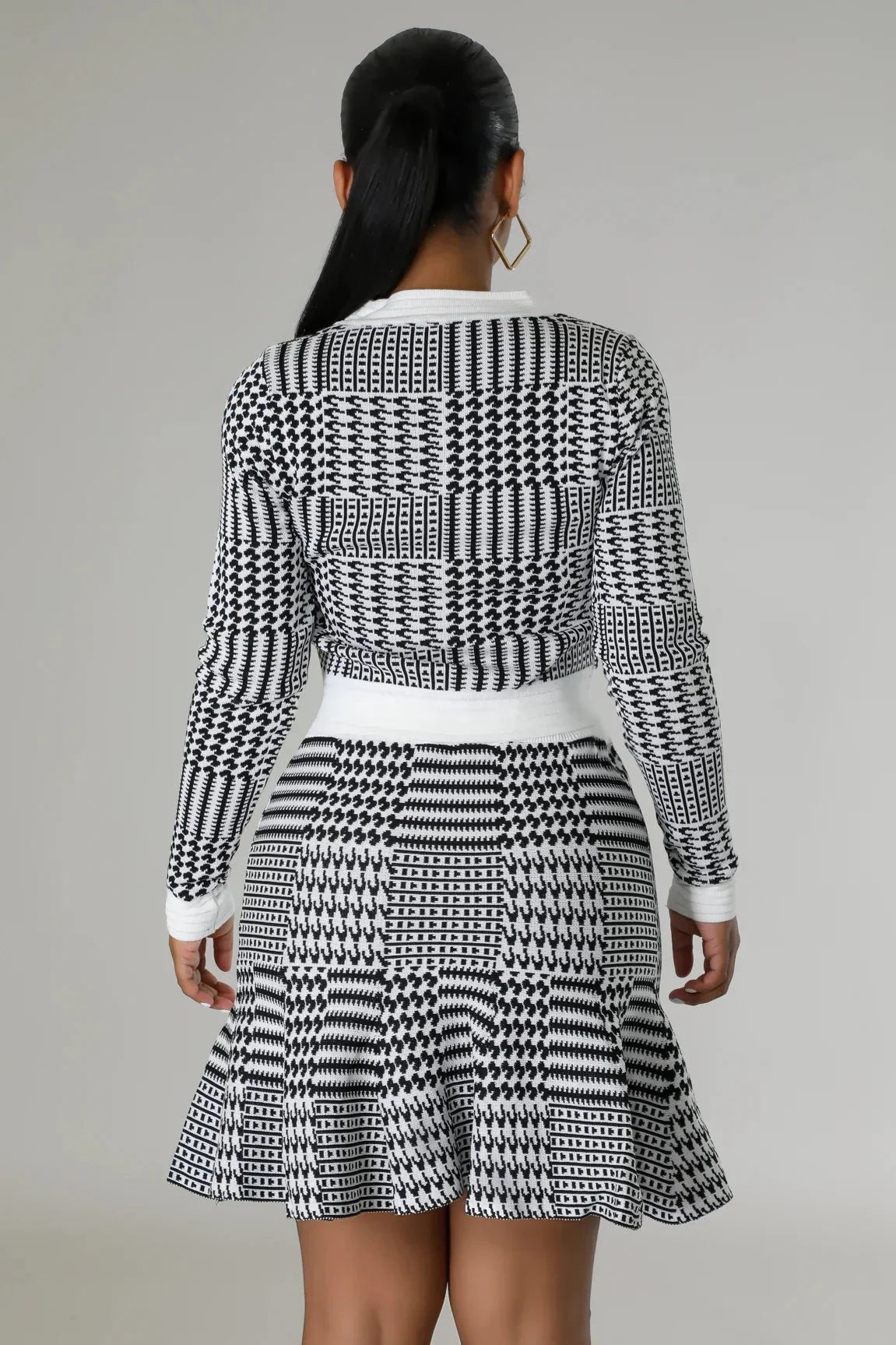 Rock Your World Ruffle Skirt Set with High-Waisted Elastic Skirt