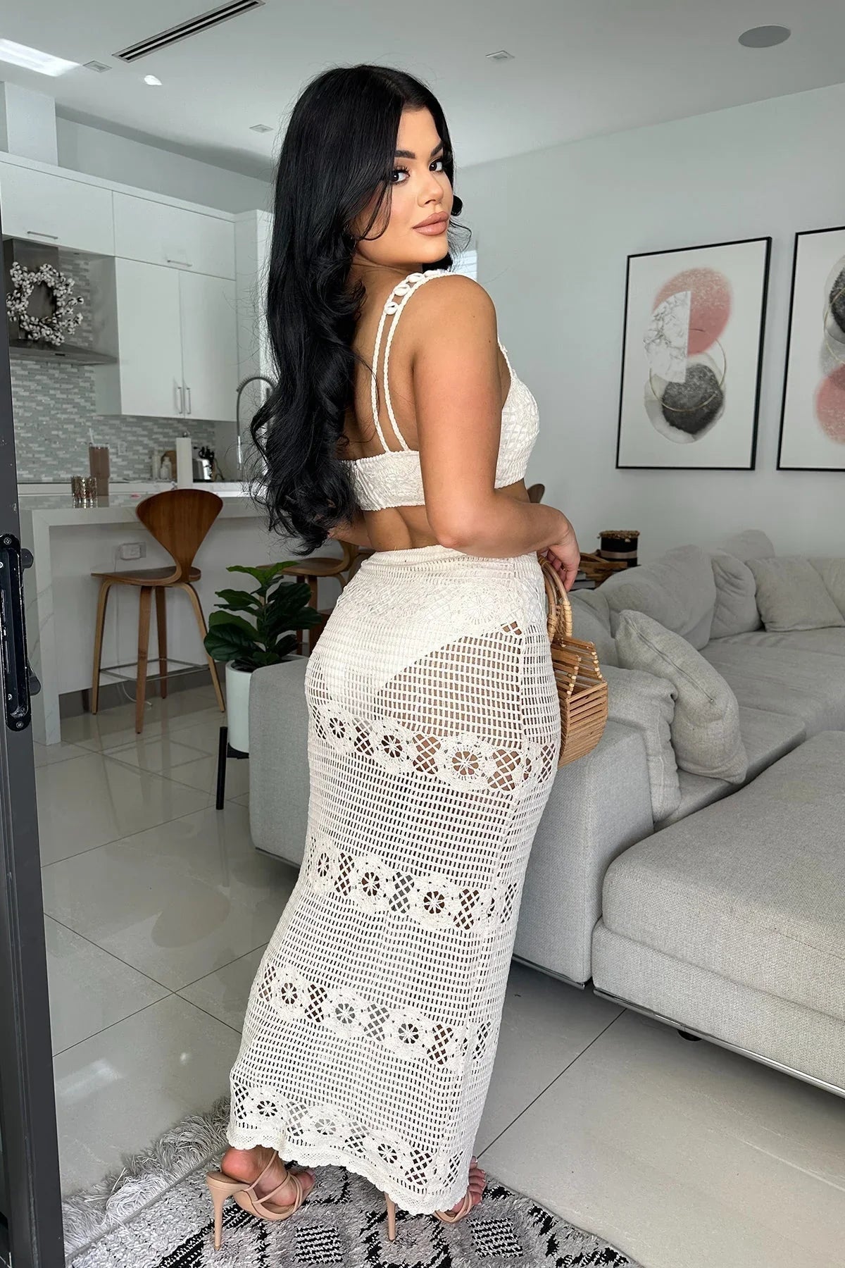 Seaside Charm Crochet
Skirt Set (Ivory)