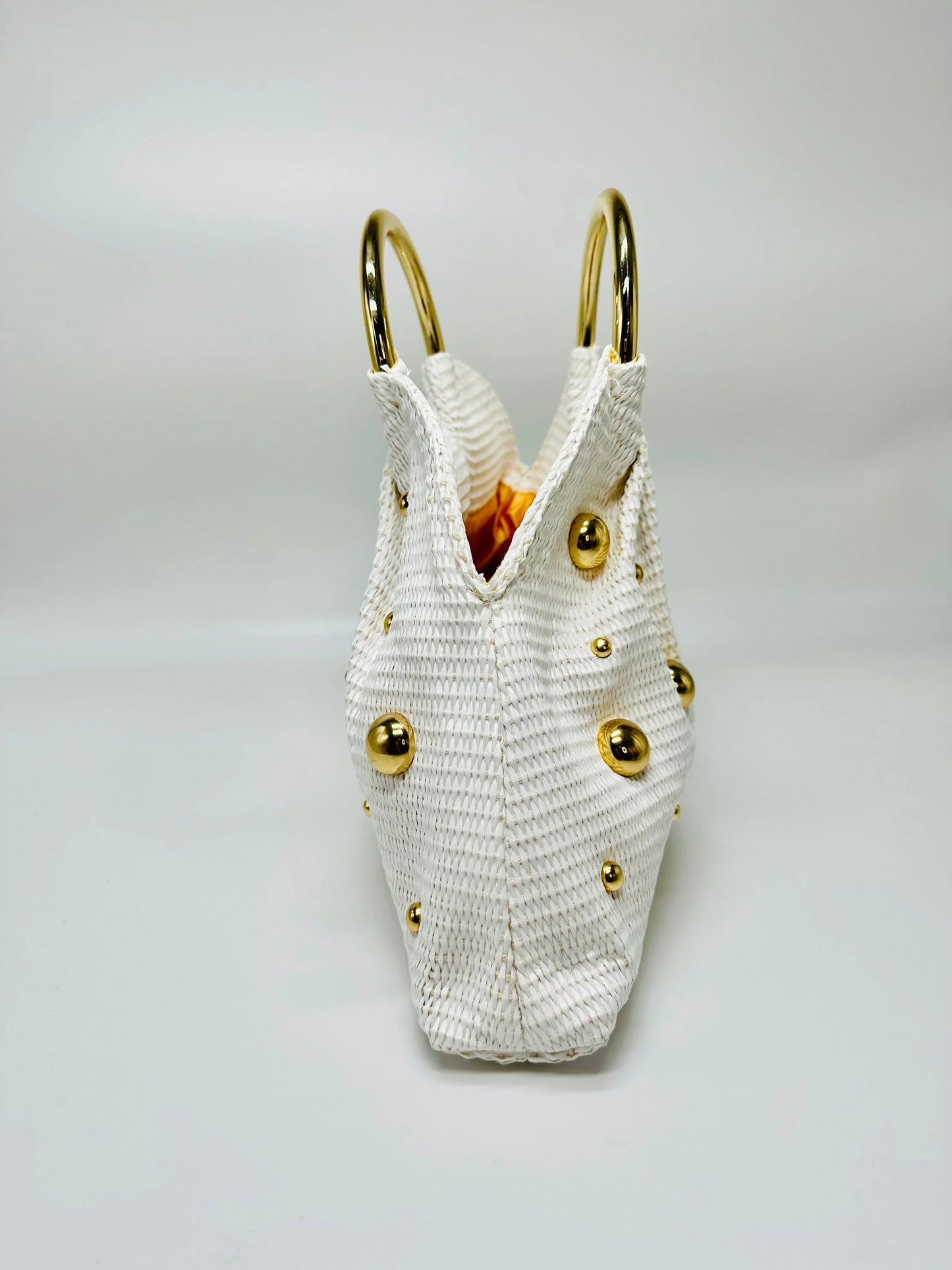 Vacation Mode Soft Woven Tote Bag White