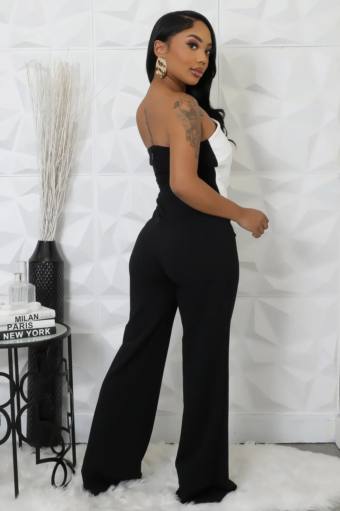 Wide Leg Jumpsuit Black – High Style Jumpsuit