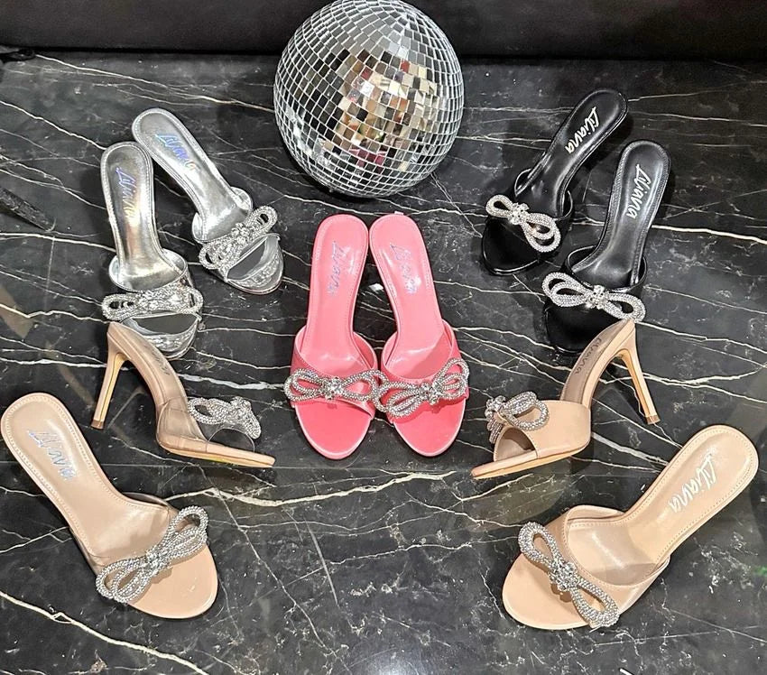 Zaha Slip On High Heels (Pink)