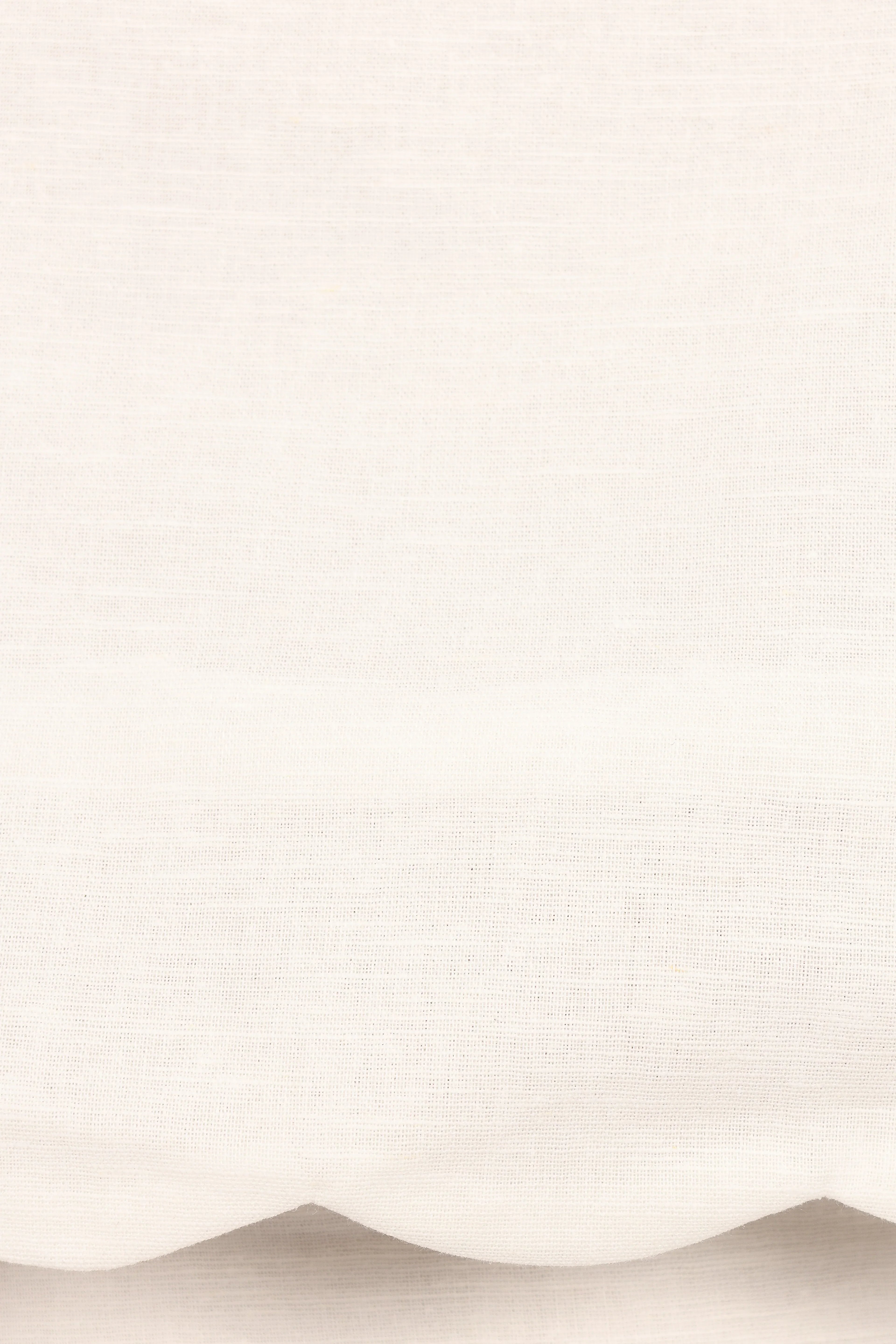 Wendie Scalloped Top - Cloud White