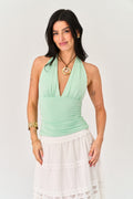 Cape May Halter Top in Mint