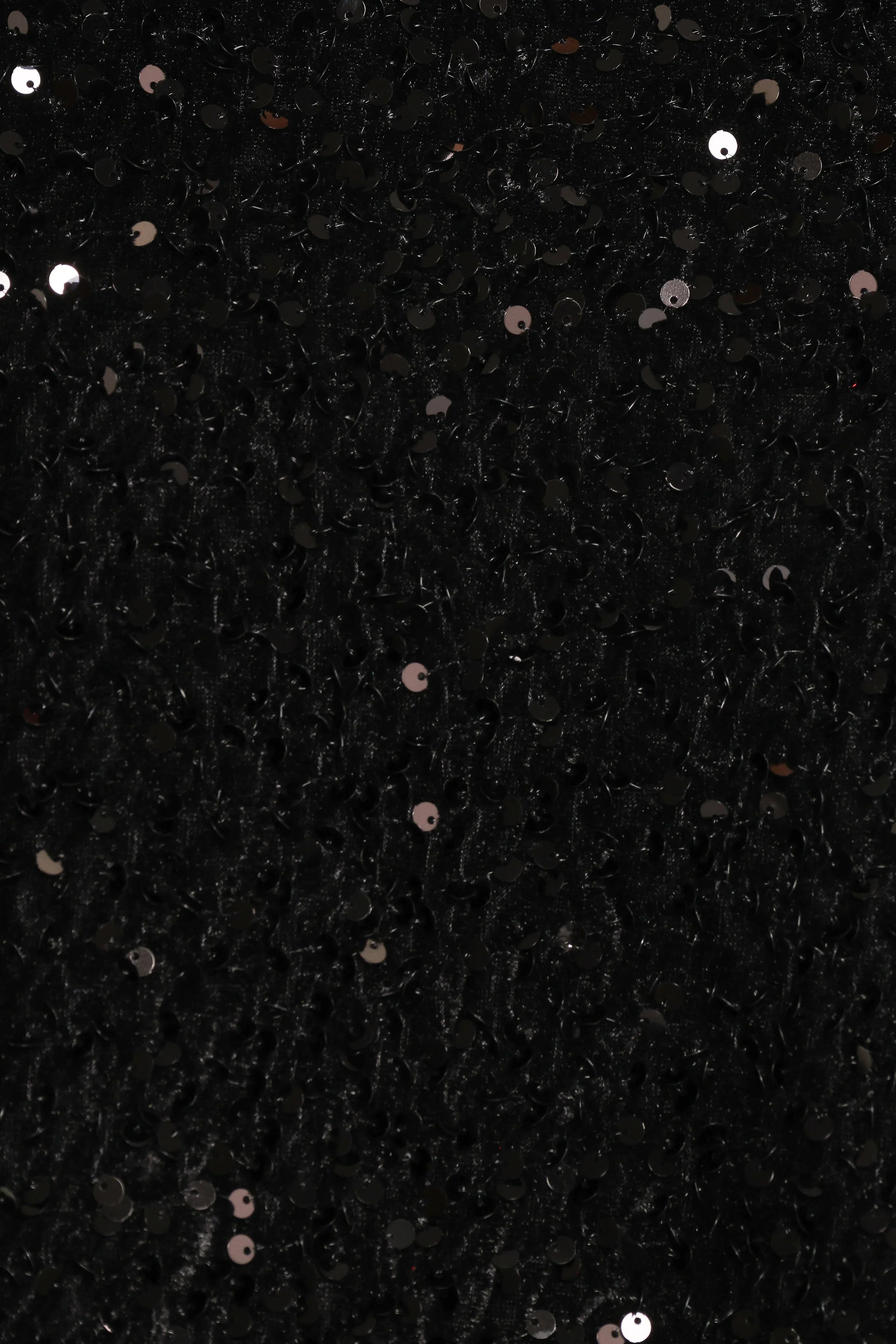 Celesti Sequin Top - Black
