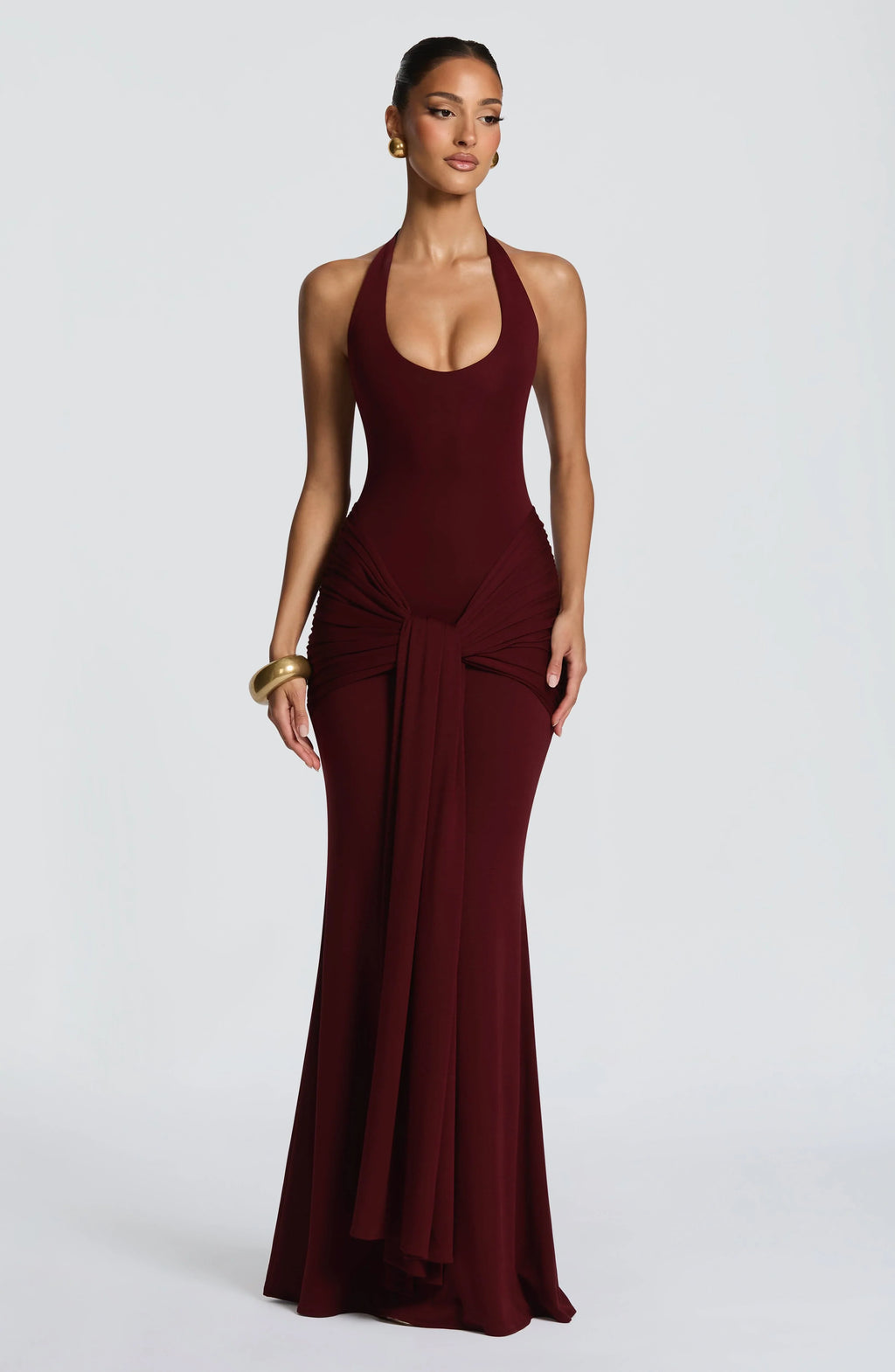 Veneda Maxi Dress - Cherry Lacquer