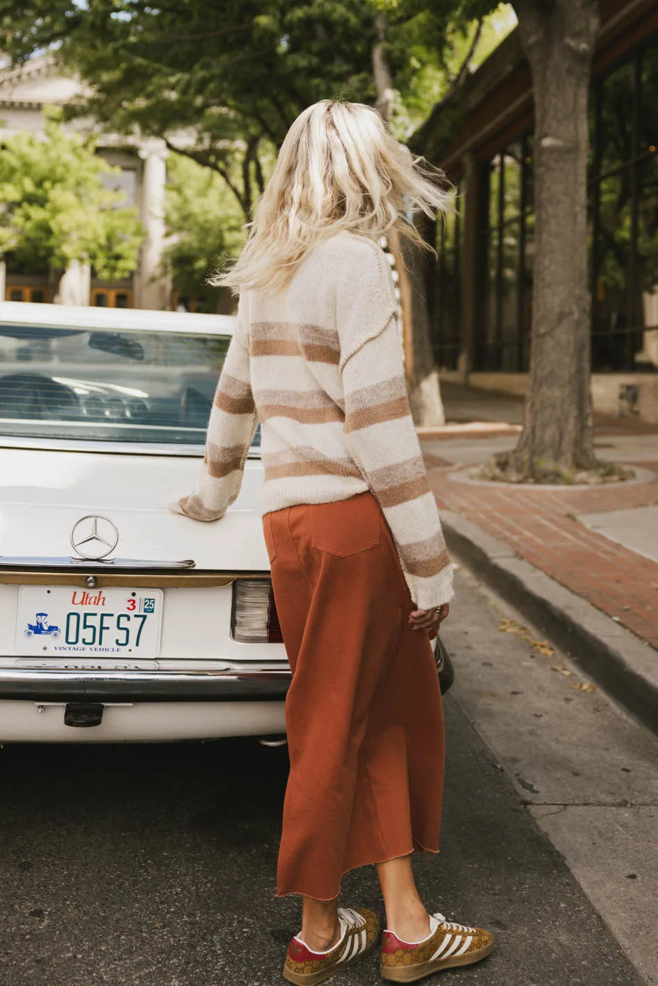 Allurah Striped Sweater - FINAL SALE