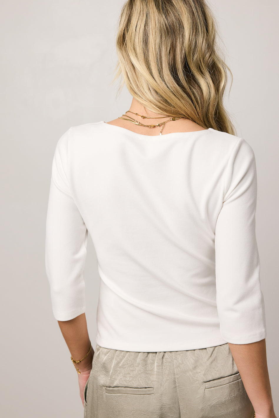 Corrie Knit Top in White - FINAL SALE