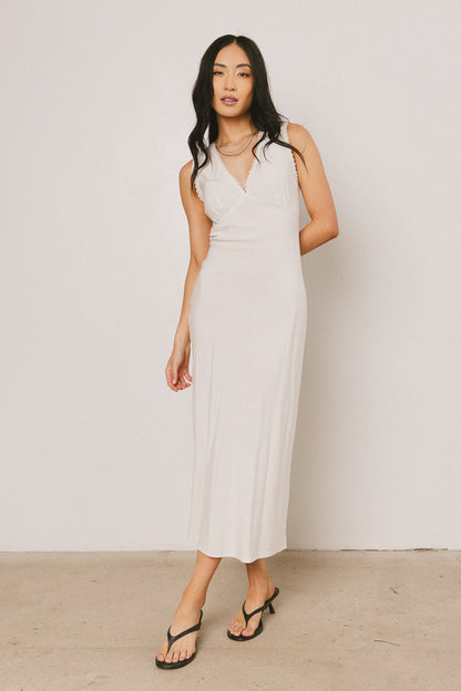 Angela Maxi Dress in Cream - FINAL SALE
