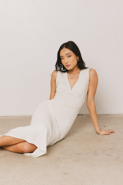 Angela Maxi Dress in Cream - FINAL SALE