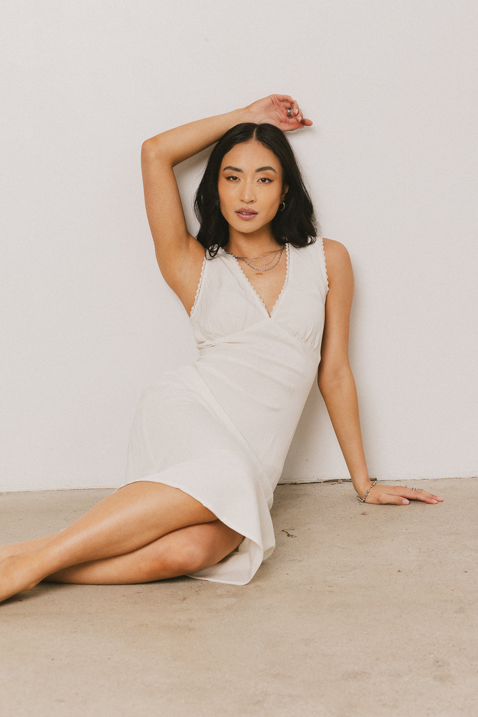 Angela Maxi Dress in Cream - FINAL SALE