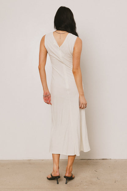 Angela Maxi Dress in Cream - FINAL SALE