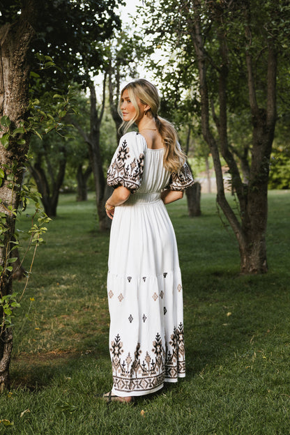 Alder Embroidered Maxi Dress - FINAL SALE