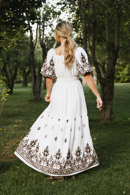 Alder Embroidered Maxi Dress - FINAL SALE