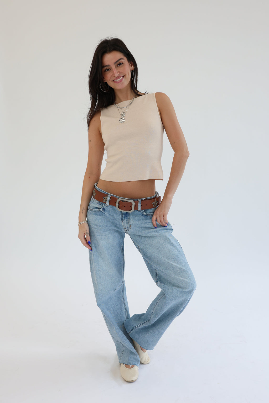 Clarke Tank in Cream