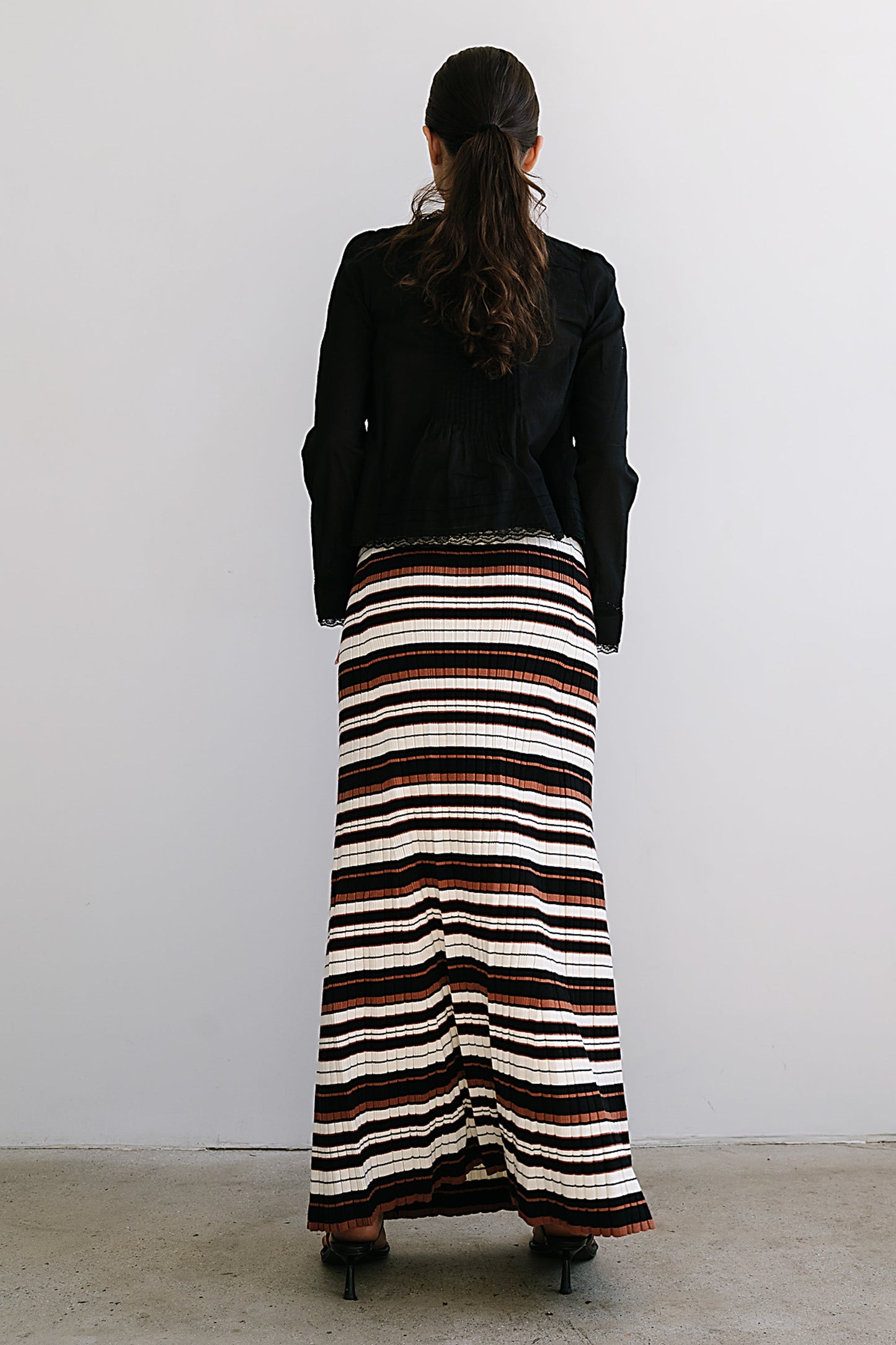 Anne Striped Maxi Skirt - test product