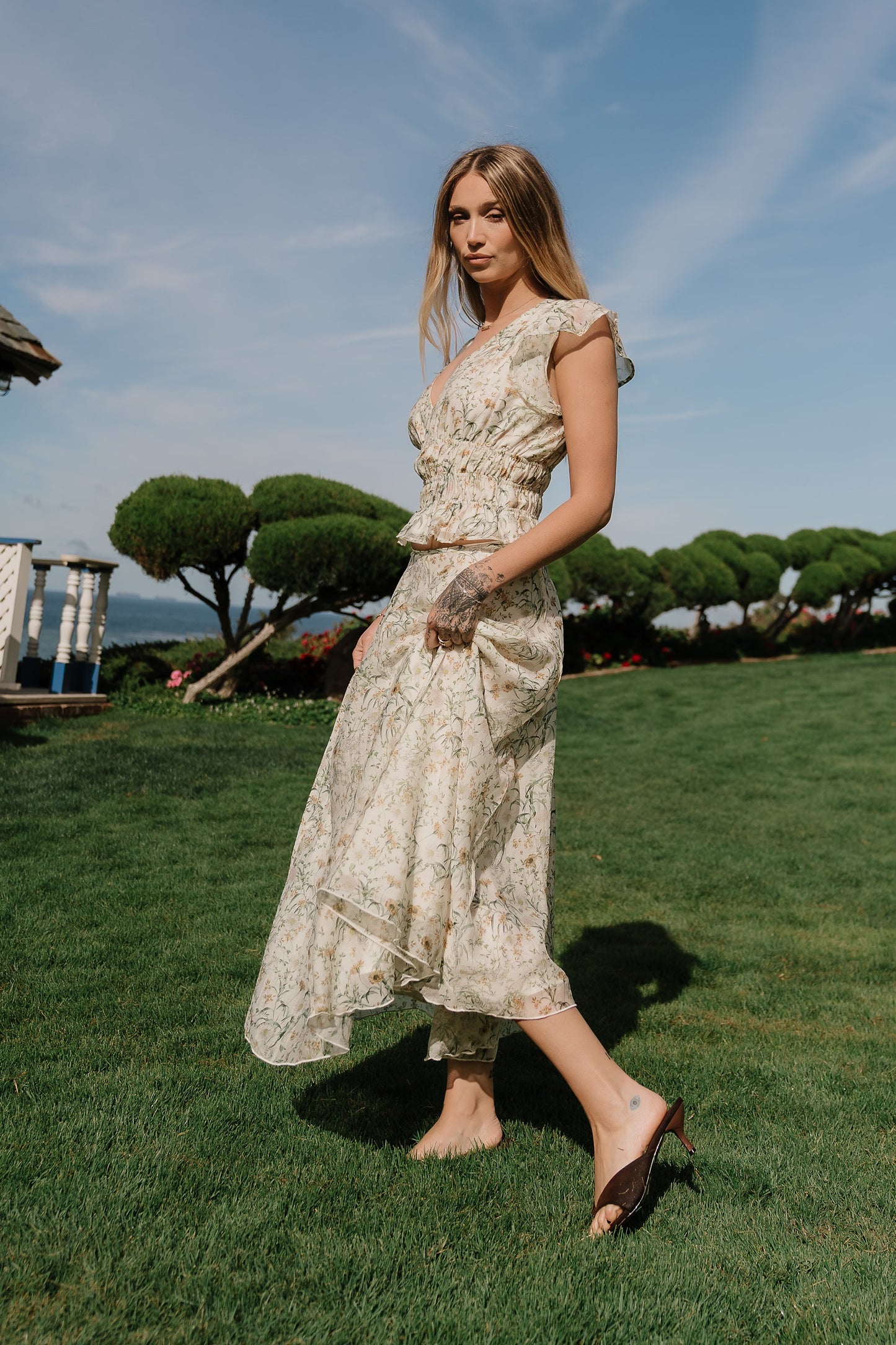 Carlie Floral Midi Skirt