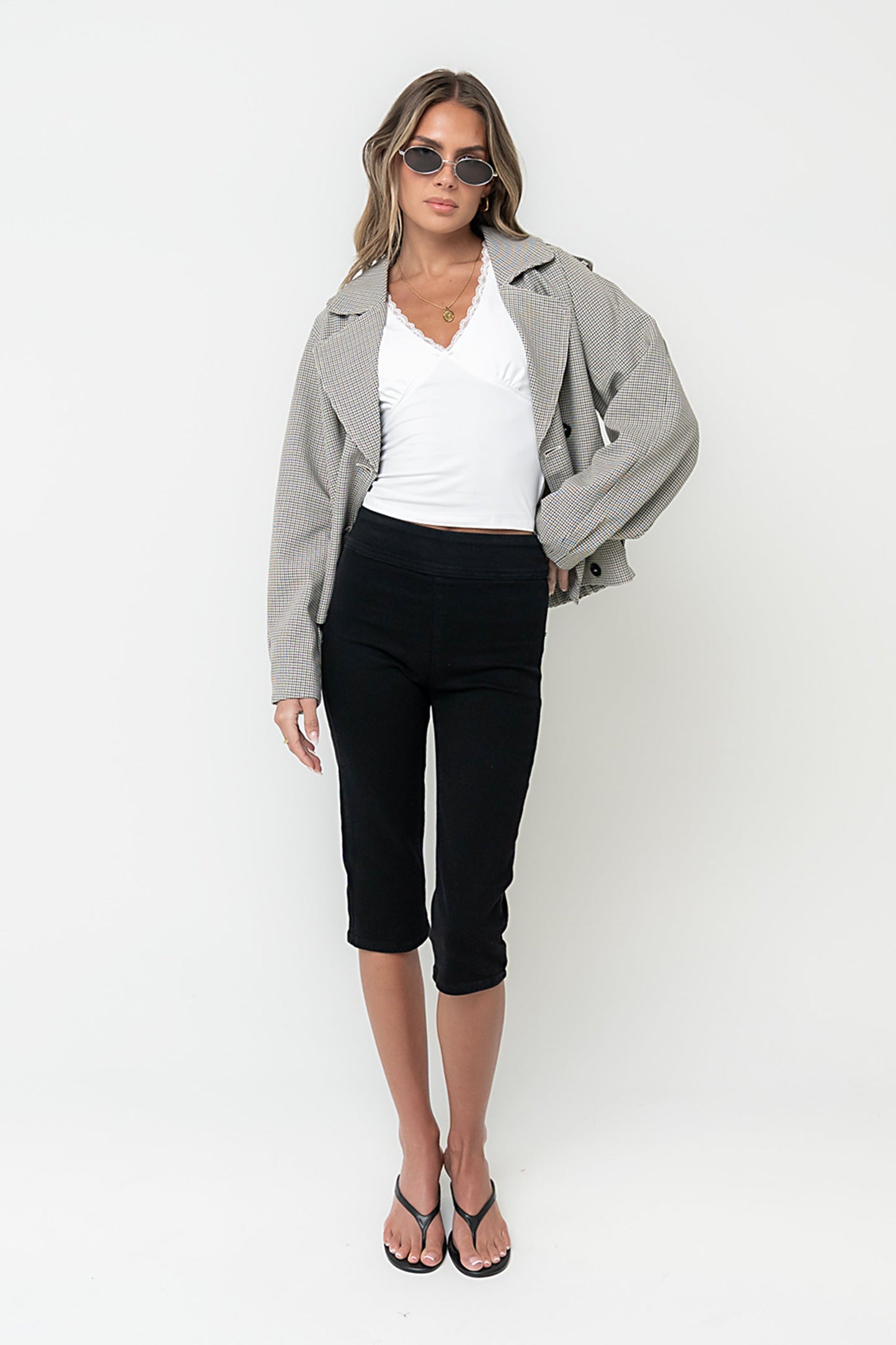 Abby Cropped Trench Coat