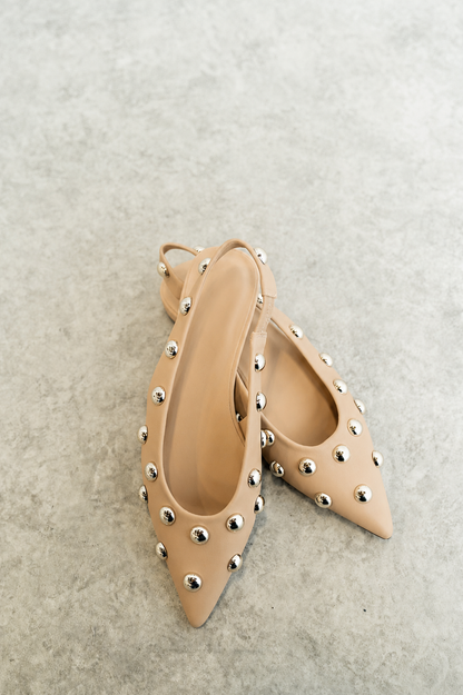 Arizona Slingback Flat in Nude