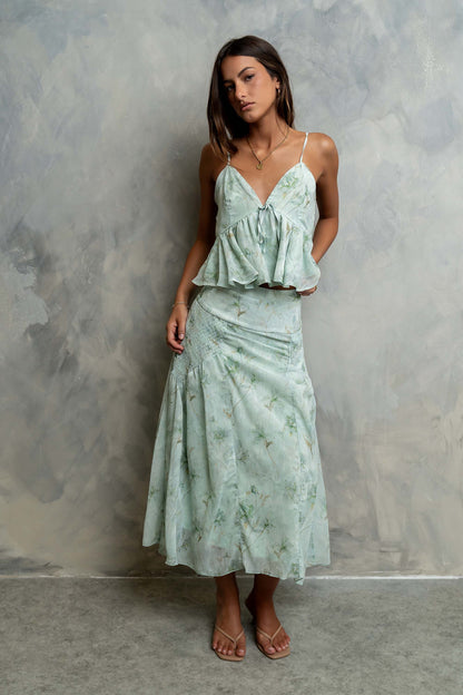 Elisa Floral Midi Skirt
