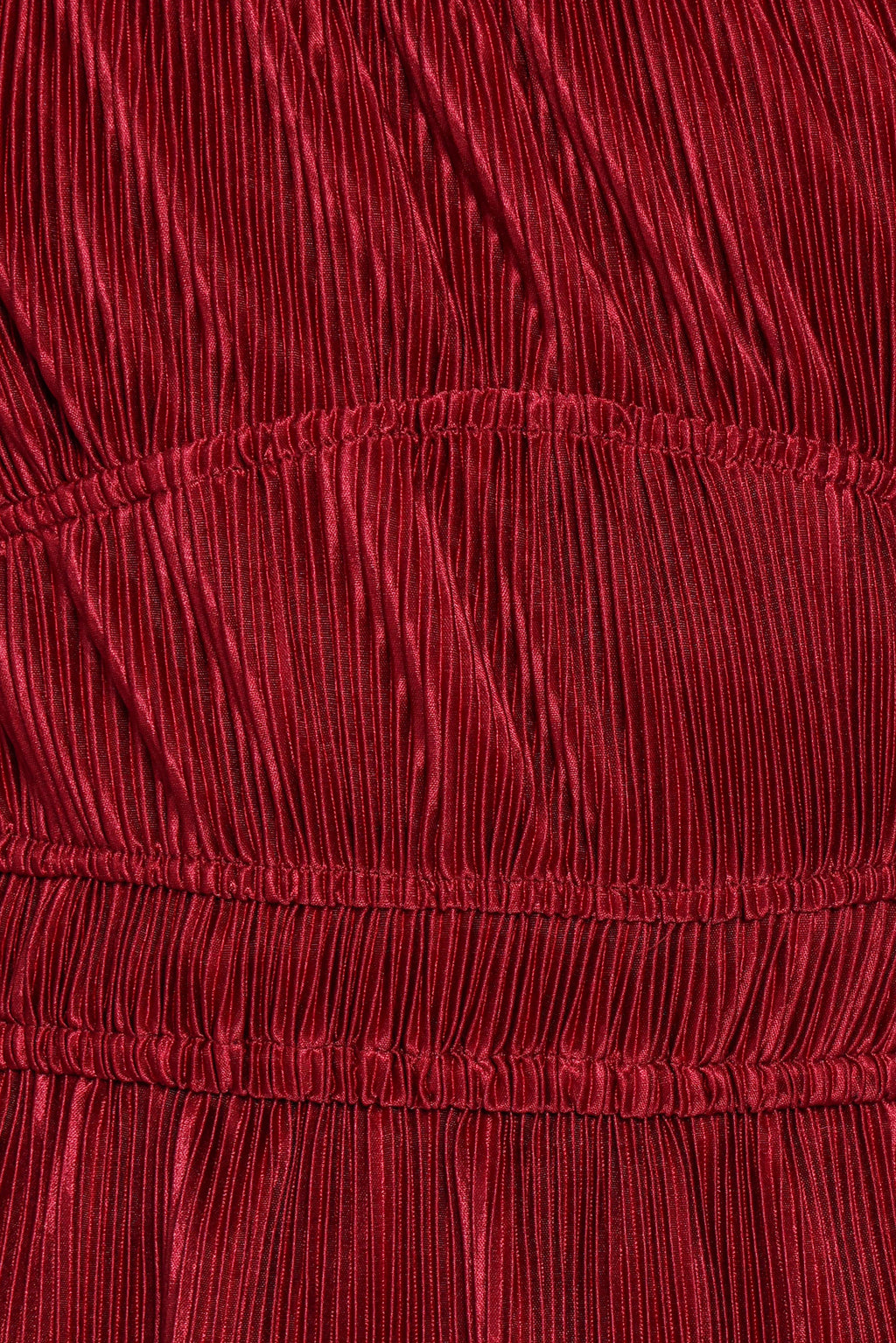 Ceppia Plisse Top - Burgundy