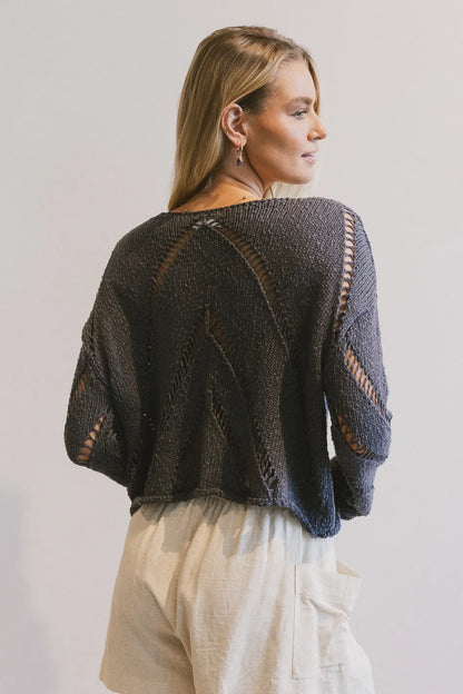 Breezy Knit Sweater in Grey - FINAL SALE