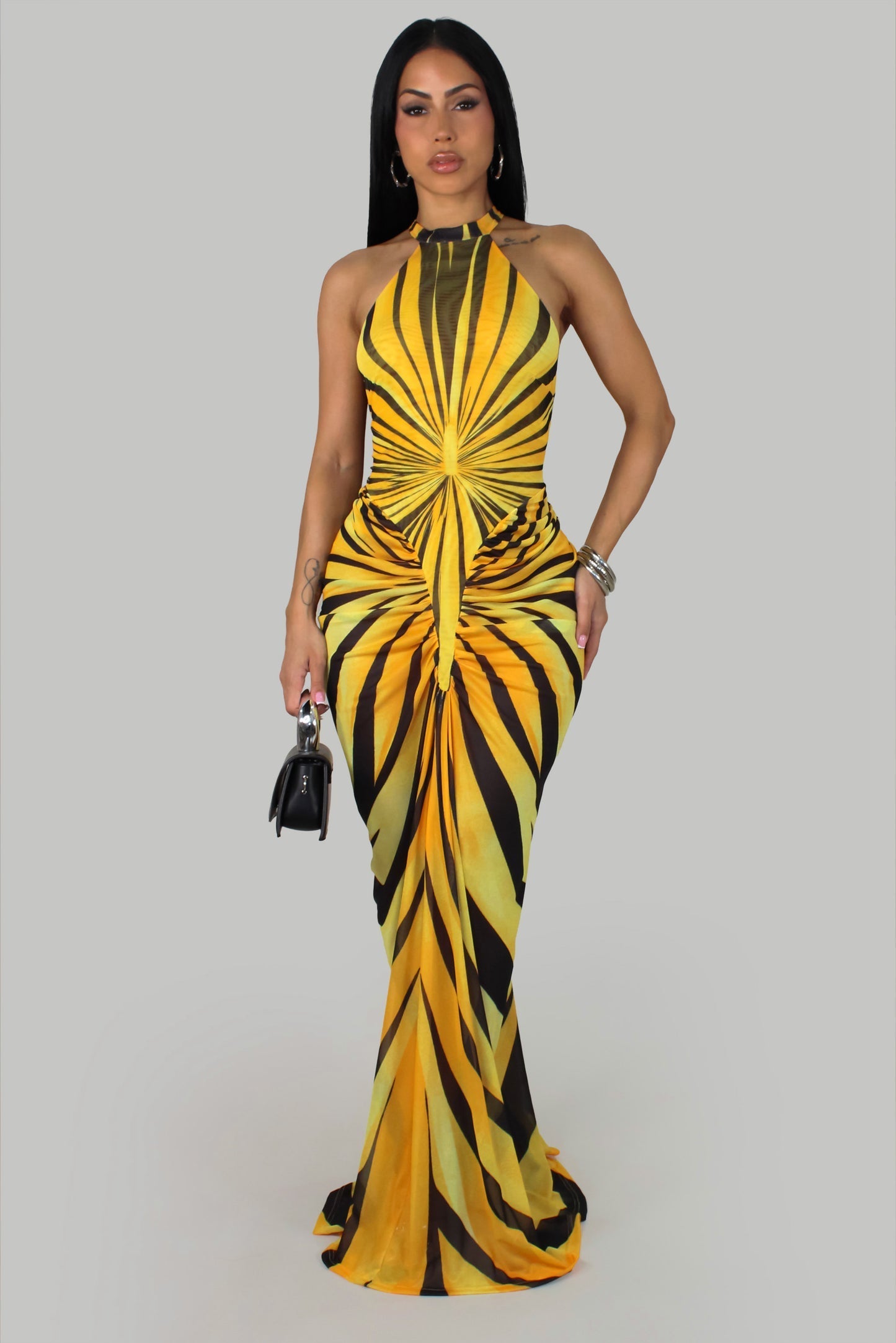 Solaris Sculpted  Maxi Dress