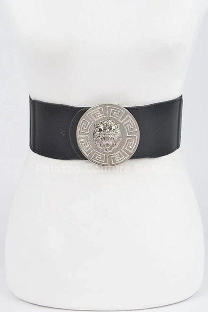 Regal Lion Medallion Elastic Waist Belt (Plus Size)