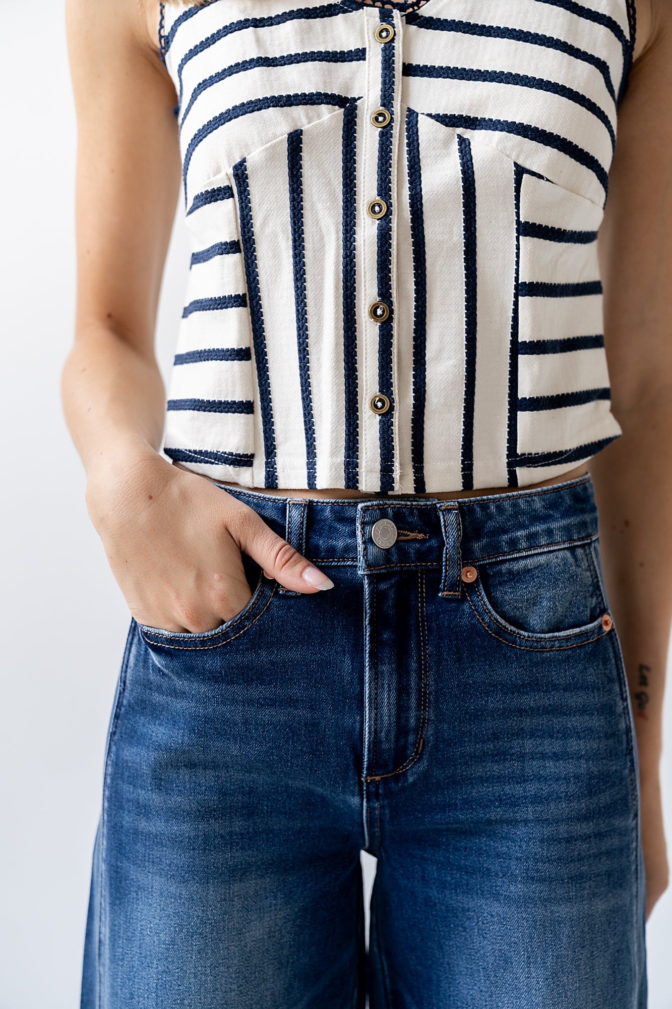 Everlee Striped Tank Top - FINAL SALE