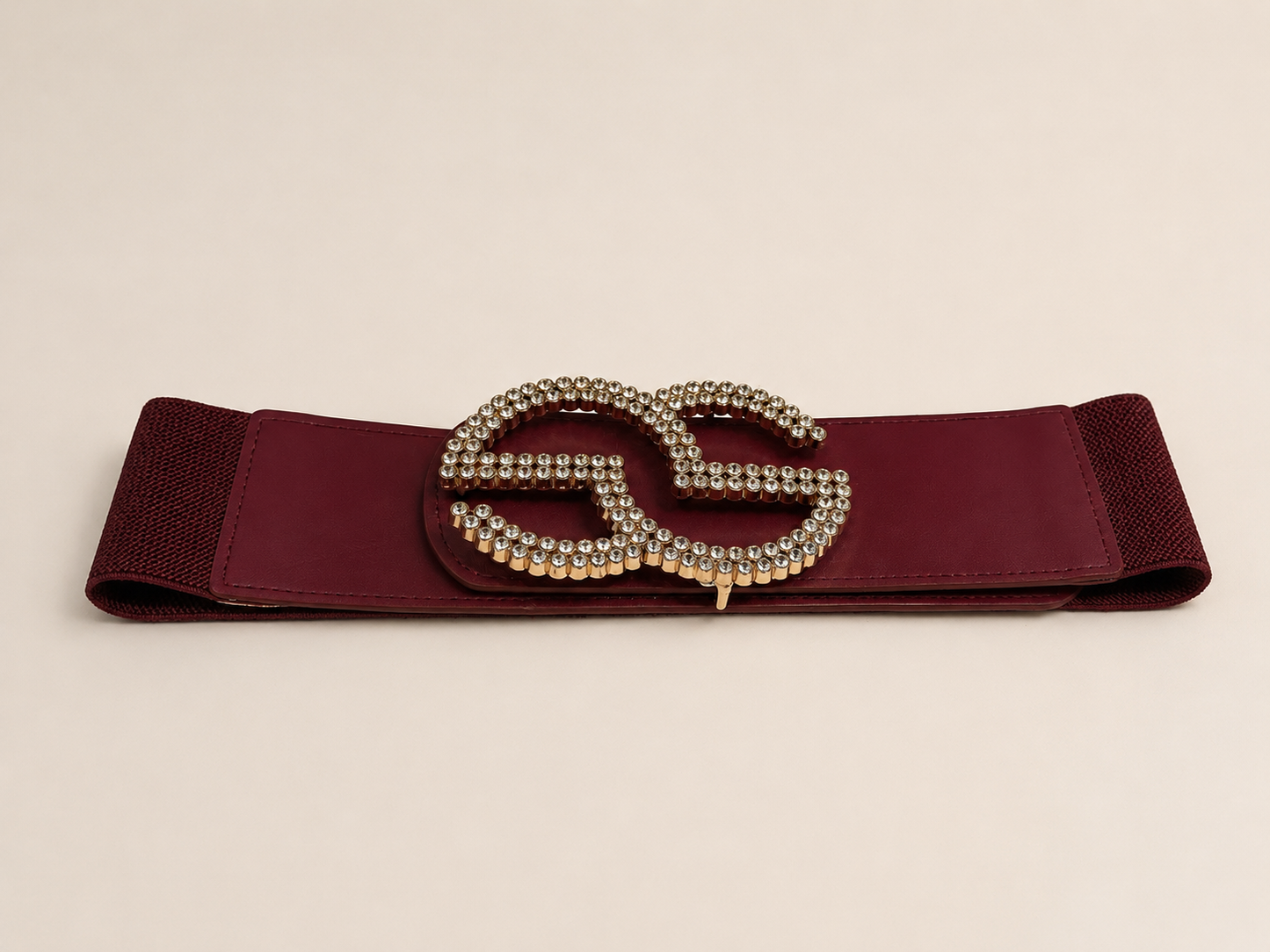 Luxe Crystal Stretch Waist Belt