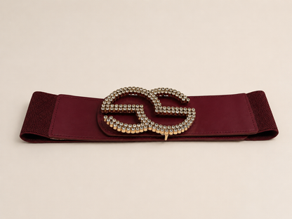 Luxe Crystal Stretch Waist Belt