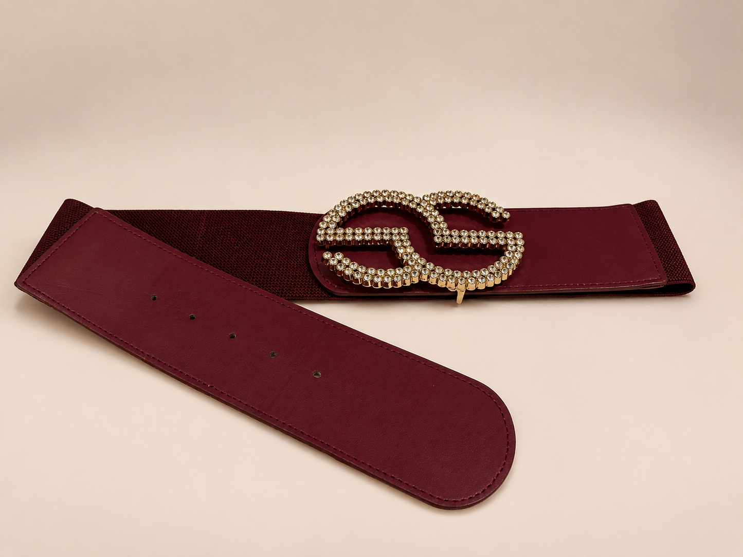 Luxe Crystal Stretch Waist Belt