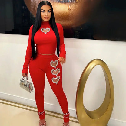 All My Love Leggings Set (Red)