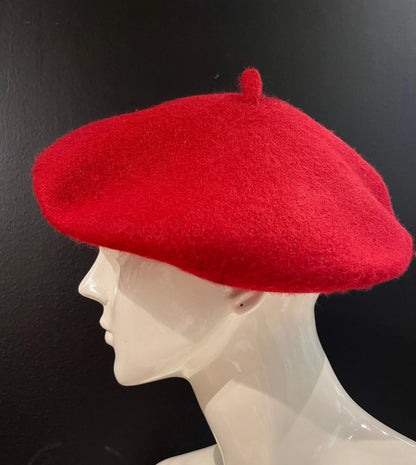 New York Burgundy Beret – Classic Wool Blend Hat