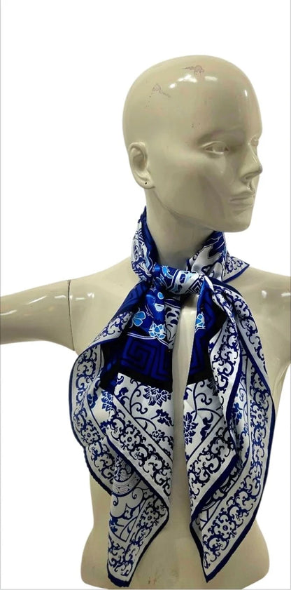 Blue Dynasty Silk Scarf  Limited Edition