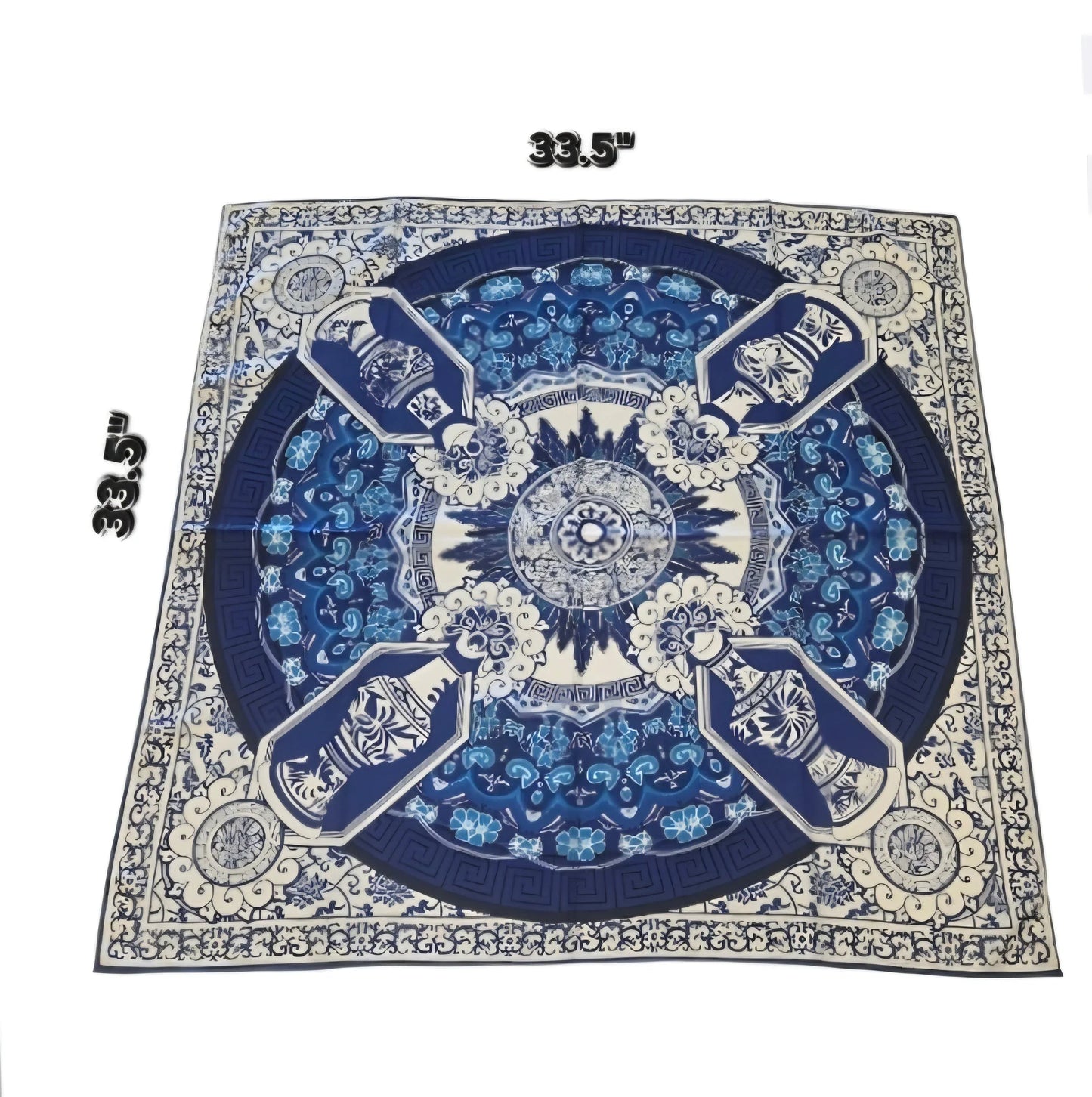 Blue Dynasty Silk Scarf  Limited Edition