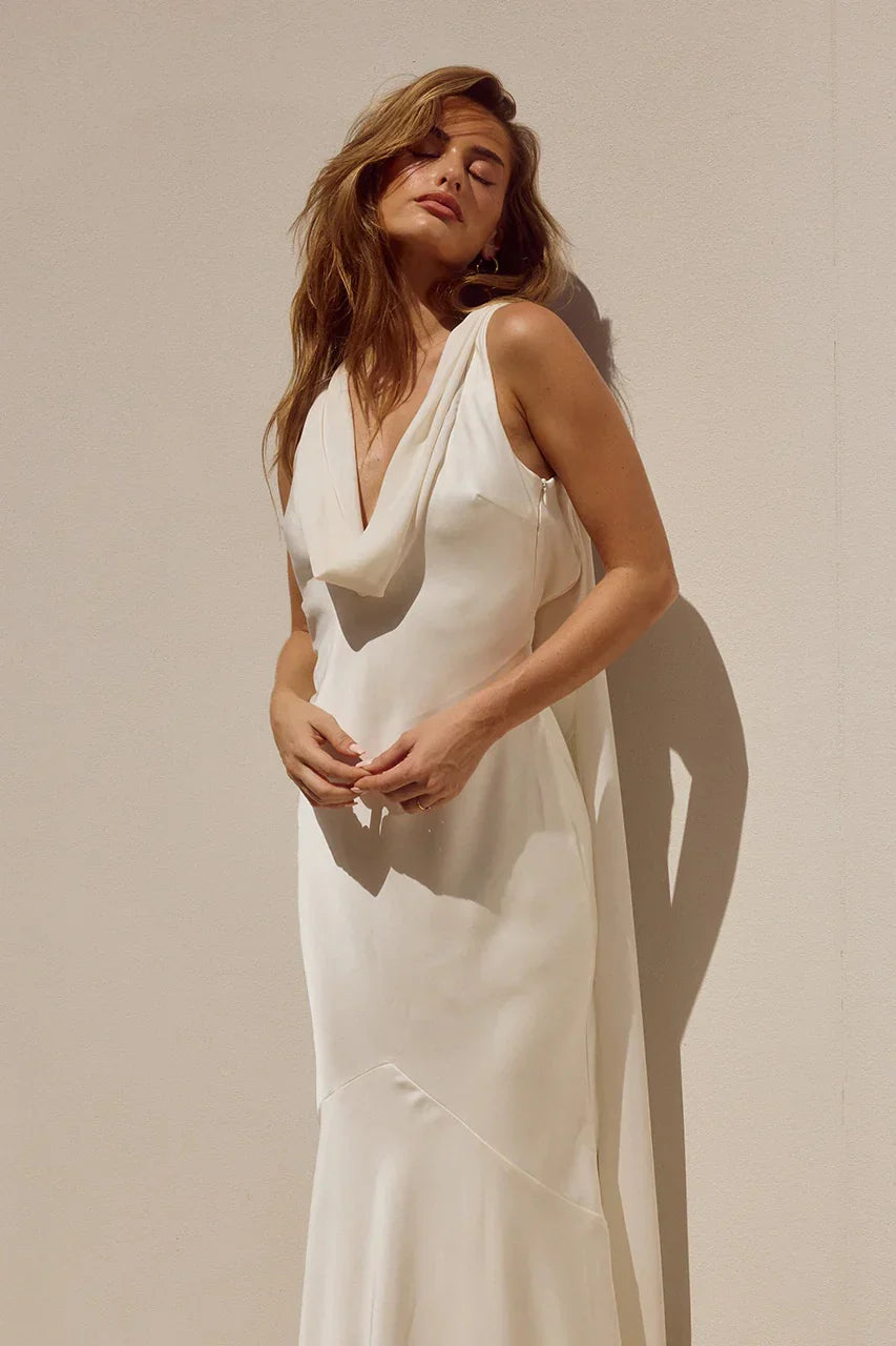Gabriella Cowl Neck Maxi Dress