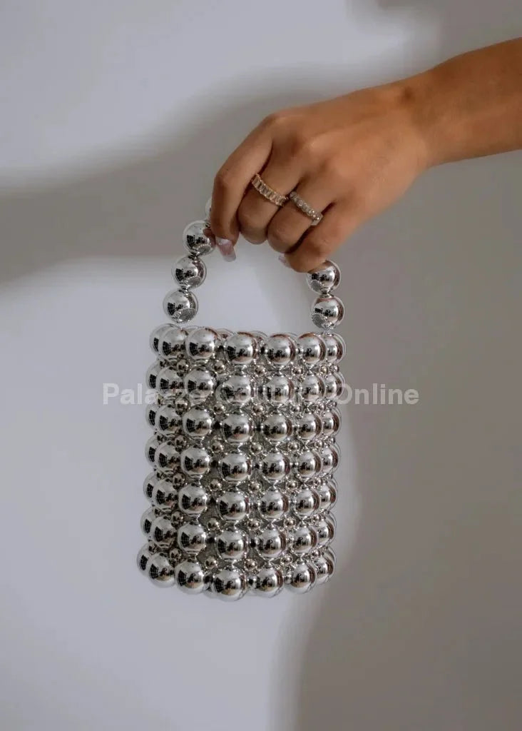 So Classy Silver Handbag with Removable Chain
