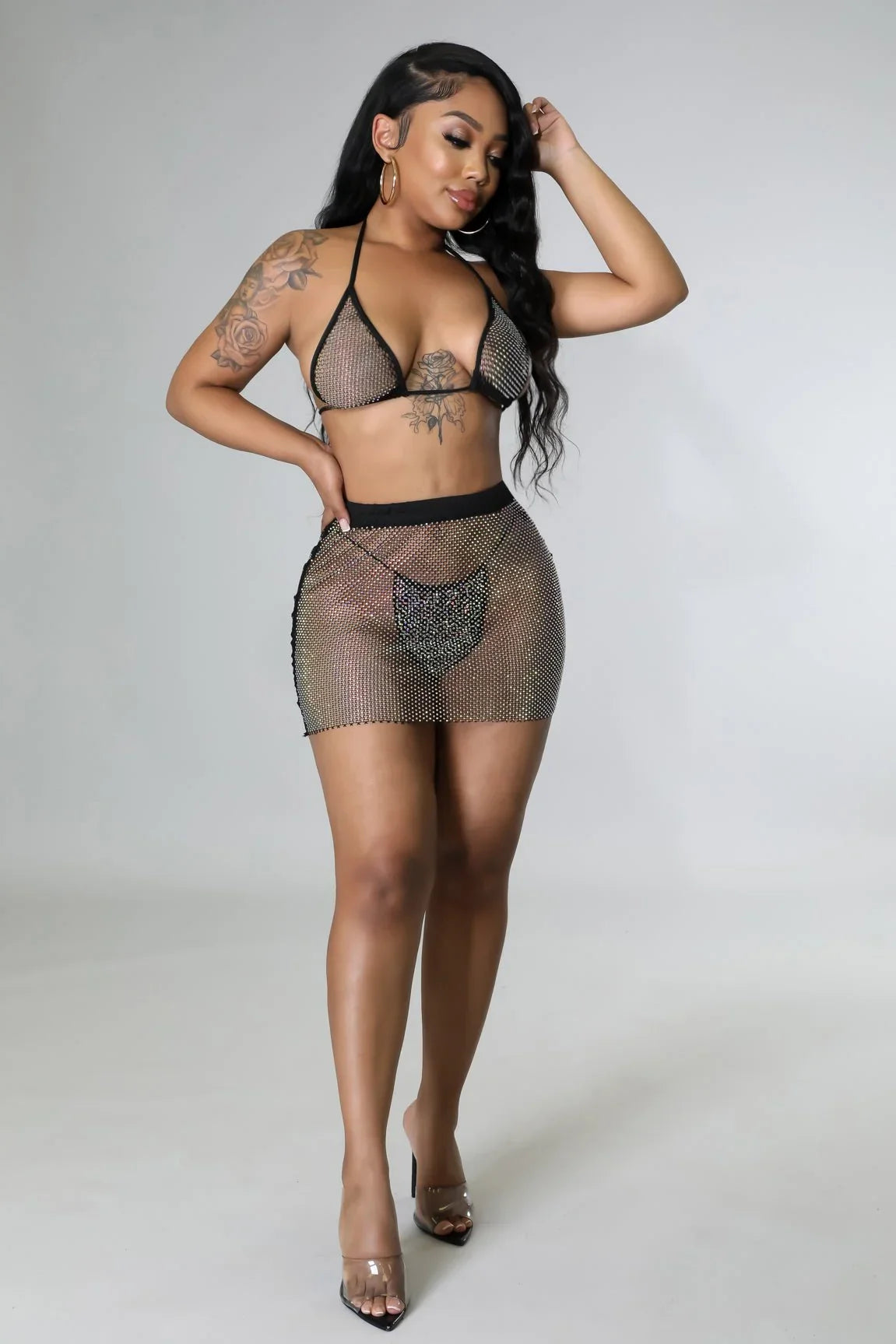 Black Two Piece Skirt Set – Sun Dancing Skirt Set (Black)