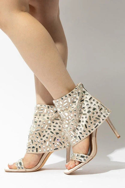 J Lo Crystal Noir Stilettos (Nude)