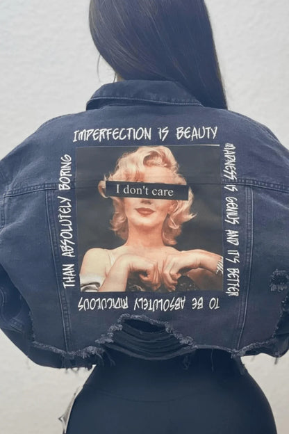 I Don’t Care Jacket - Back