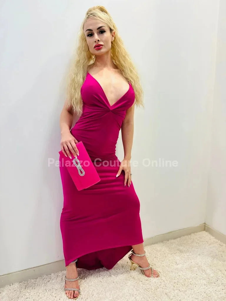 First Choice Maxi Dress – Elegant Pink Maxi Dress